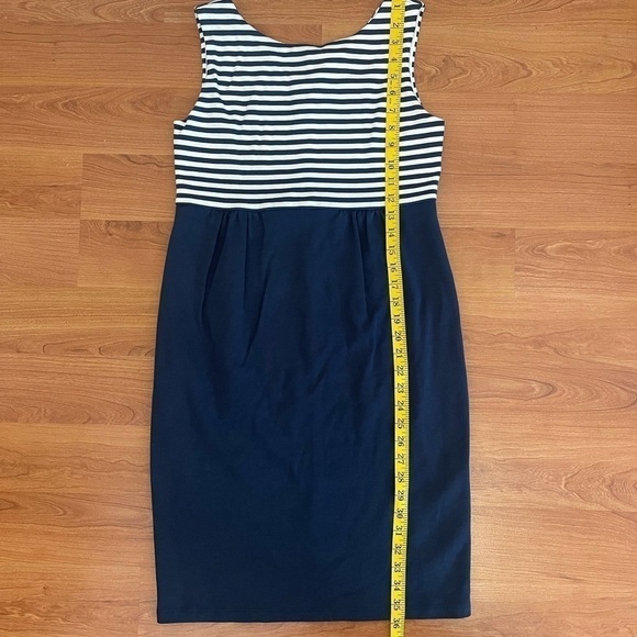 MAX MARA weekend stripes navy blue sleeveless dress - Picture 4 of 11